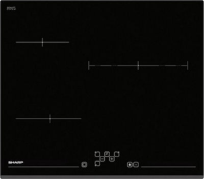 Κεραμική Εστία Αυτόνομη, KH-6V13BS00, 59x41 εκ., Sharp